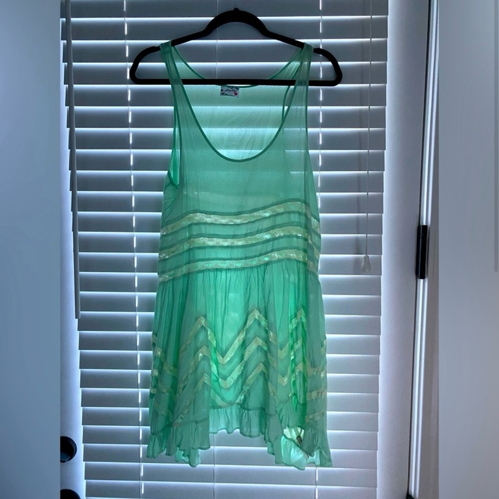 Never Worn Free People Intimately Mint Green Sleeveless Dress